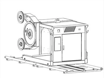 Gyémánt drótfűrész vágógép